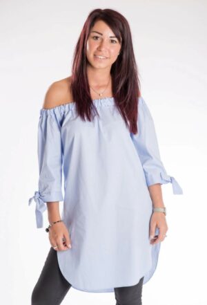 Chemise long  » Bleu ciel « 