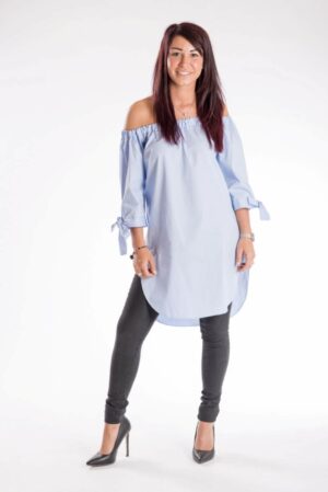 Chemise long  » Bleu ciel « 