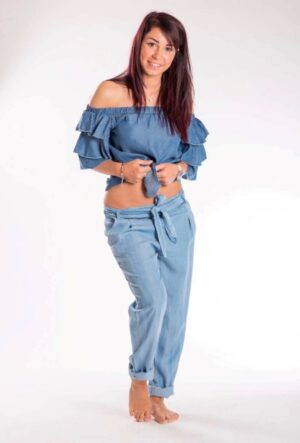 Pantalon Bleu Jeans Clair