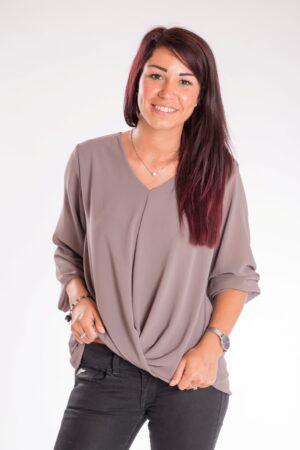 T-shirt Longue manches Taupe